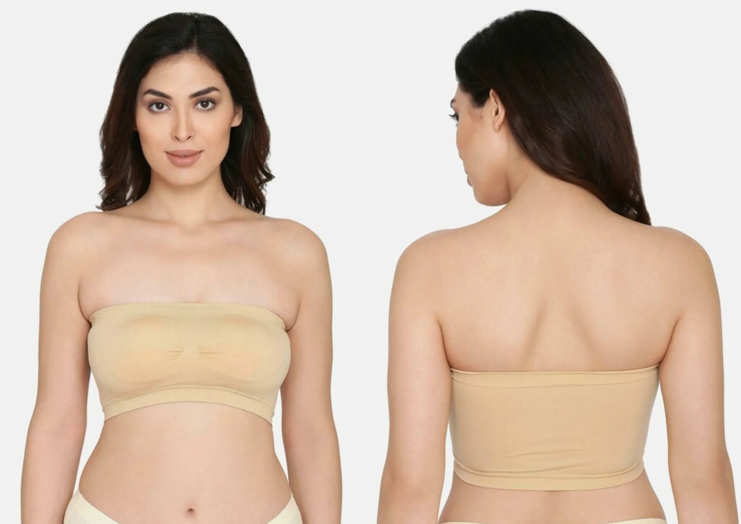 Women's Seamless Strapless Bra – Wireless Bandeau Tube Bra | S/M & M/L Sizes