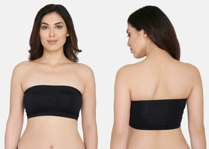 Women's Seamless Strapless Bra – Wireless Bandeau Tube Bra | S/M & M/L Sizes
