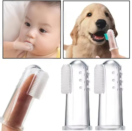 Pet finger toothbrush silicone